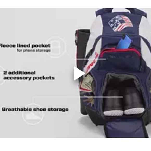 DeMarini Voodoo OG Backpack for Baseball/Softball Equipment, White, WB571120 NWT - Picture 3 of 10